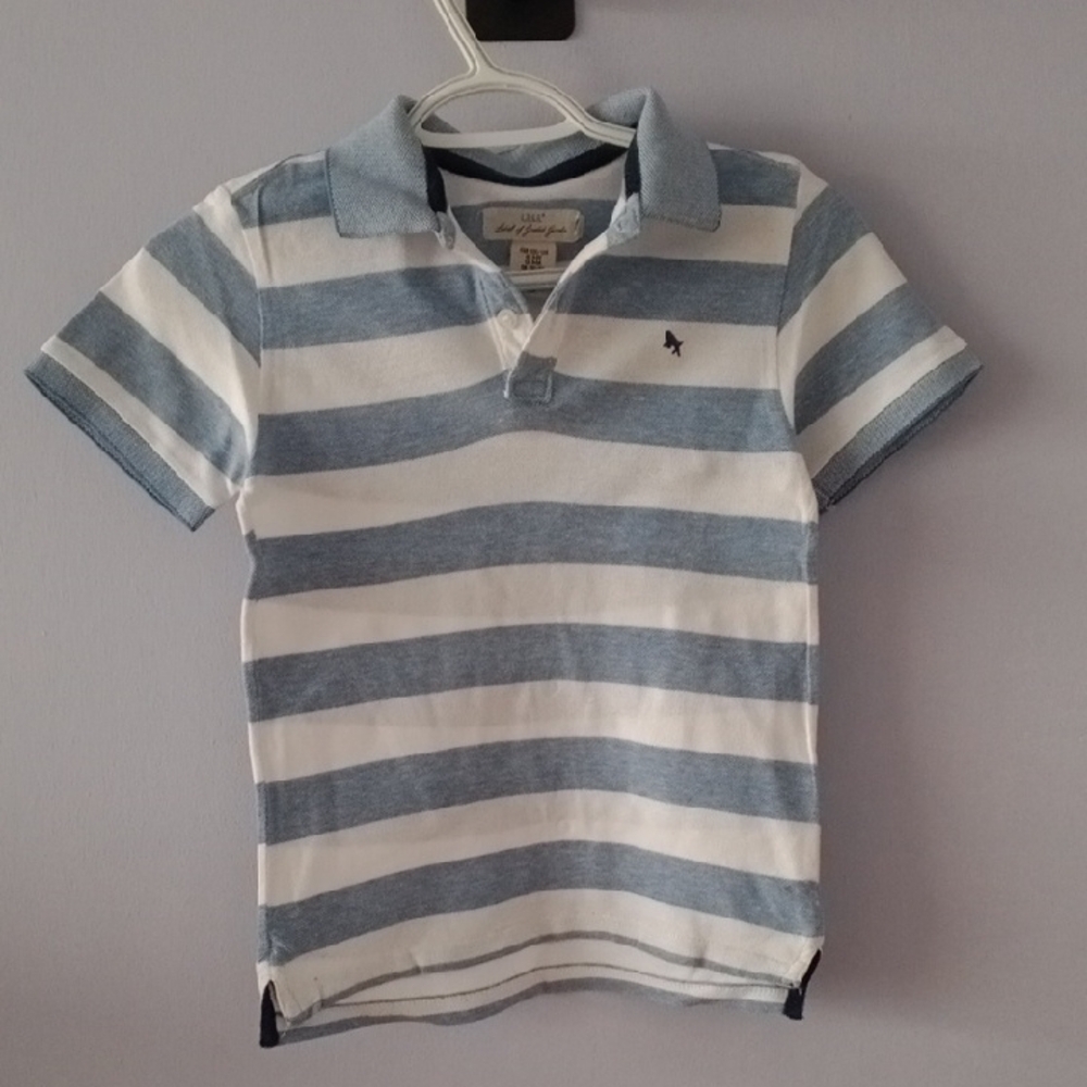 Blue White Striped Shirt